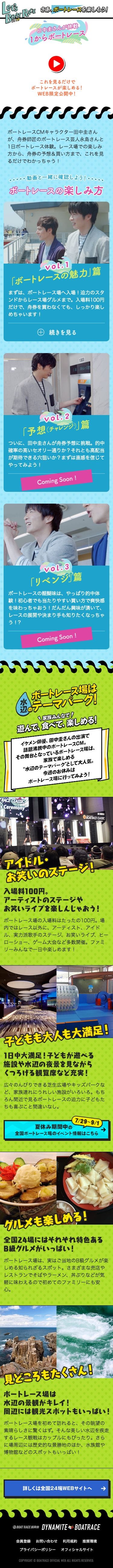 Let’s Boat Race2019のスクリーンショット（SP）