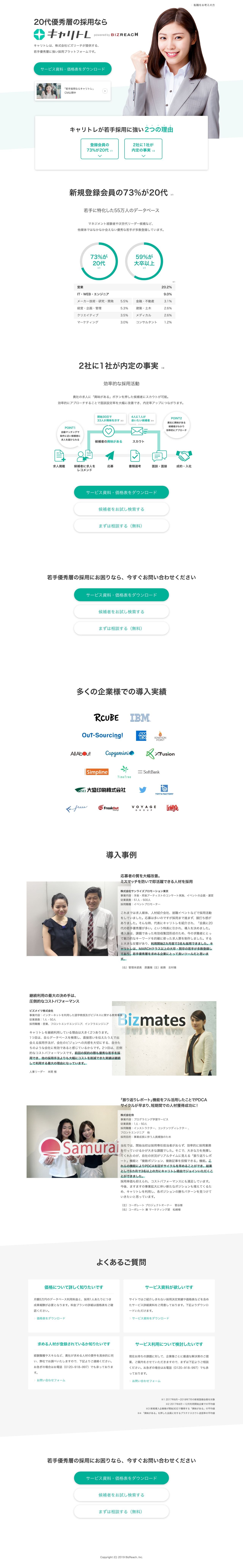 キャリトレのスクリーンショット（PC）