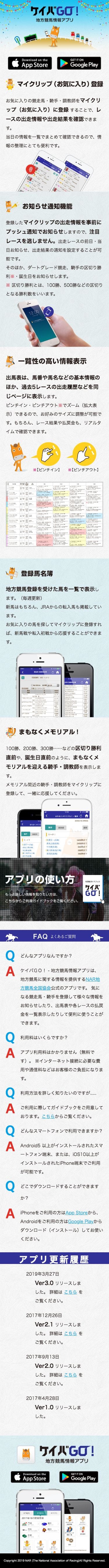 ケイバGO! 地方競馬アプリのスクリーンショット（SP）