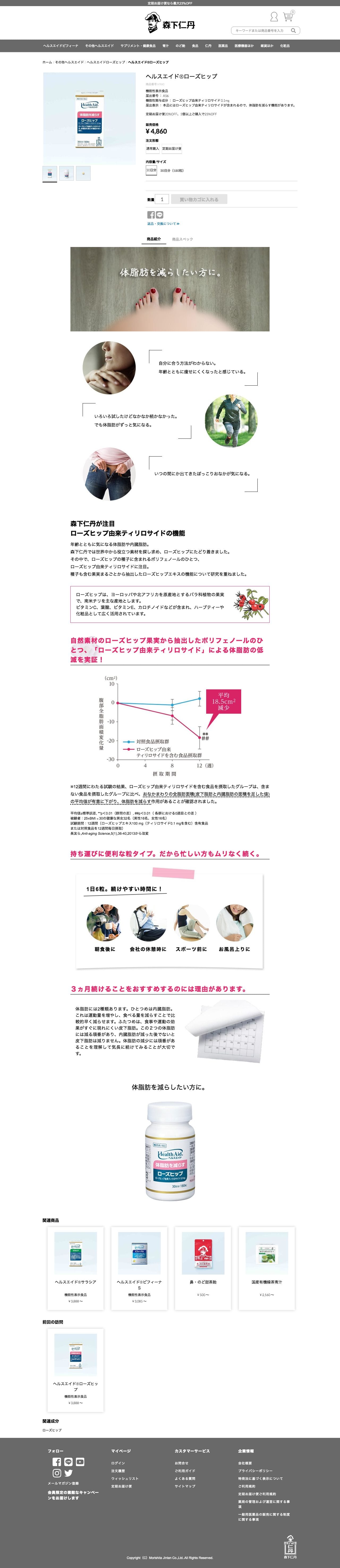 ヘルスエイド　ローズヒップのスクリーンショット（PC）