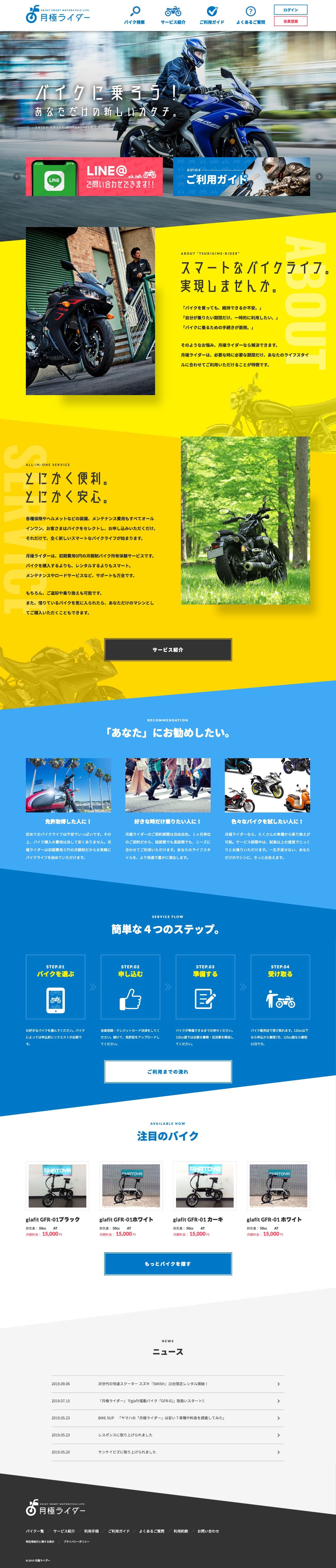 月極ライダーのスクリーンショット（PC）