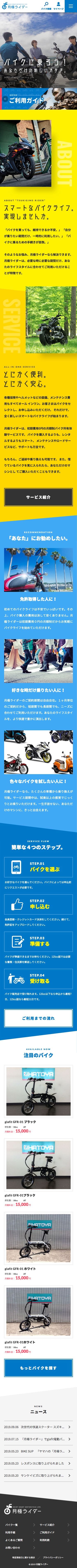 月極ライダーのスクリーンショット（SP）