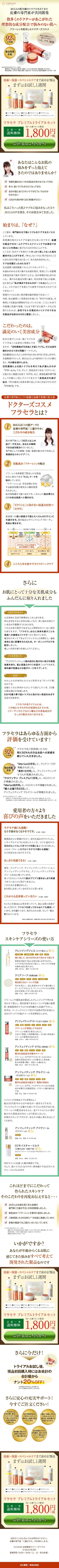 美容皮膚科専門ドクター開発化粧品フラセラ トライアルセットのスクリーンショット(SP)
